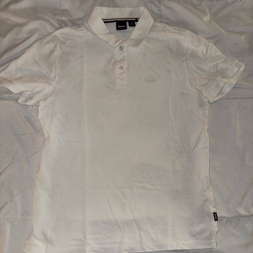 Boss Men's Classic Cream Polo Shirt